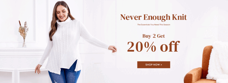 Up To 30% off on 2 or More Effortless Warmth in Knits