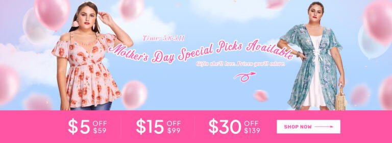 Avail $30 Discount on Best Selling Women's Plus Size Fashion Wear